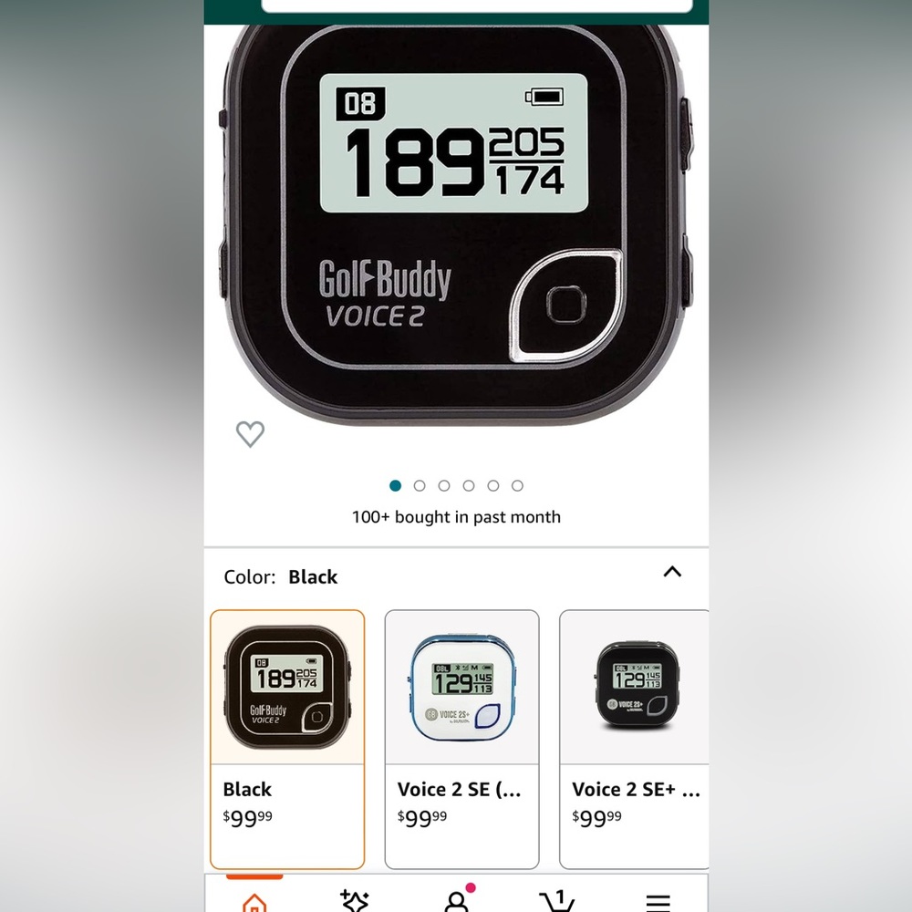 NWT Golf Buddy Voice 2 Talking GPS Rangefinder